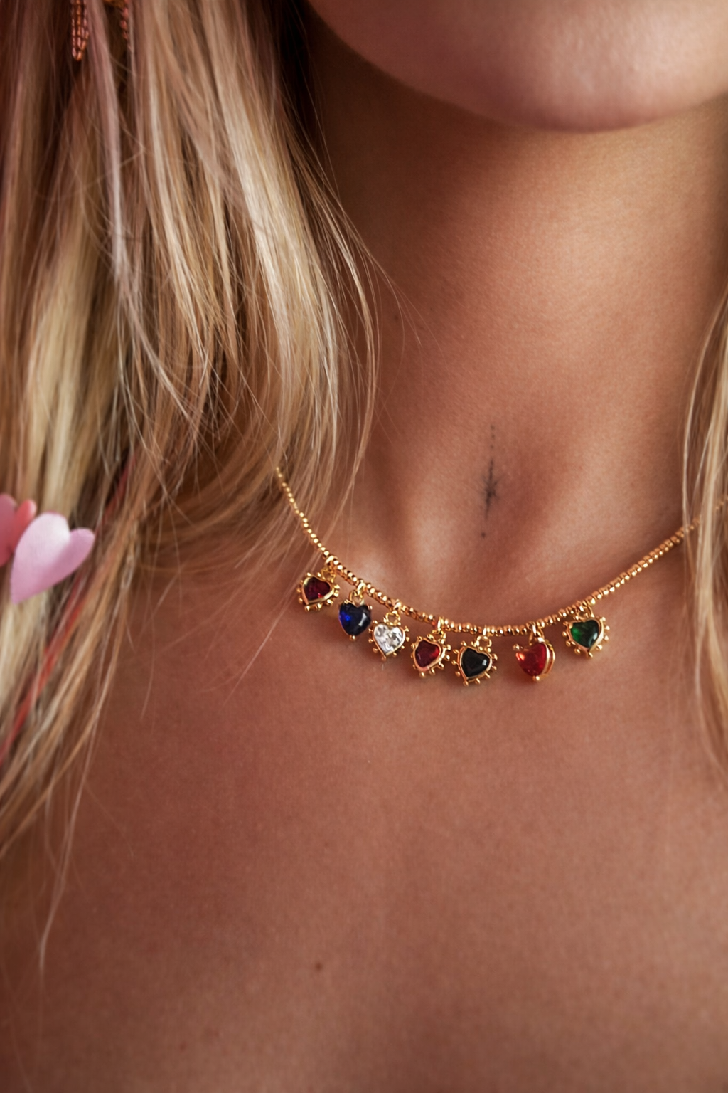 Mini hearts colors
