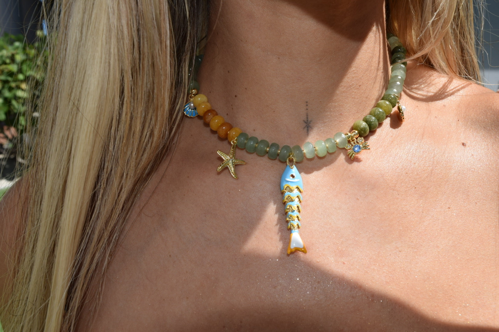 Summer fish necklace
