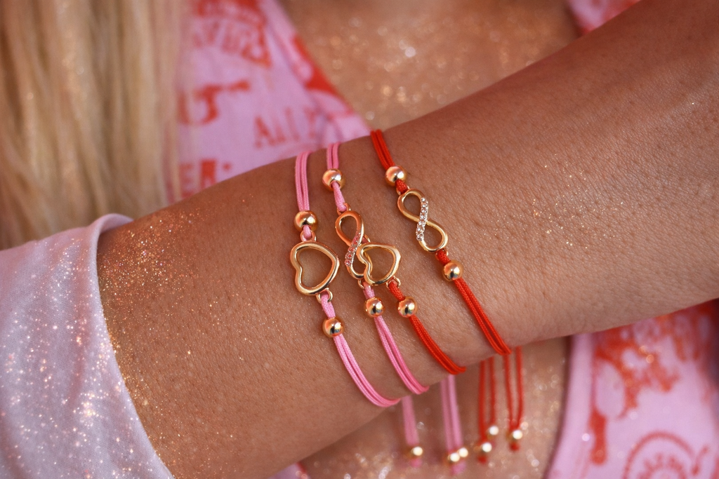 Infinito/ heart set bracelet