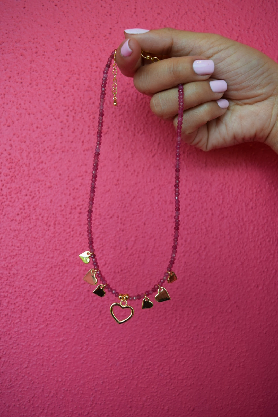 Mini Pink Heart necklace