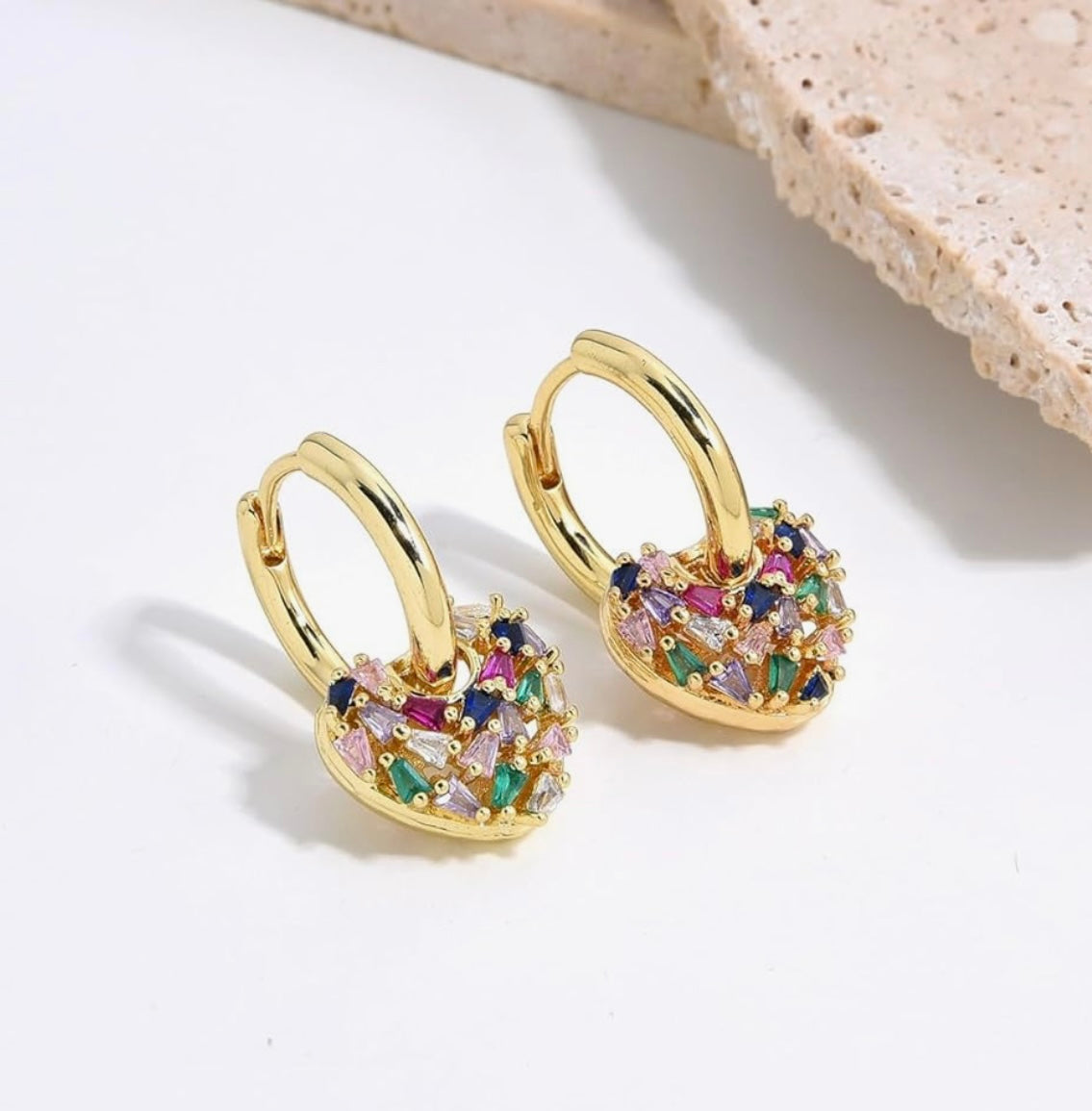Medium hearts hoops