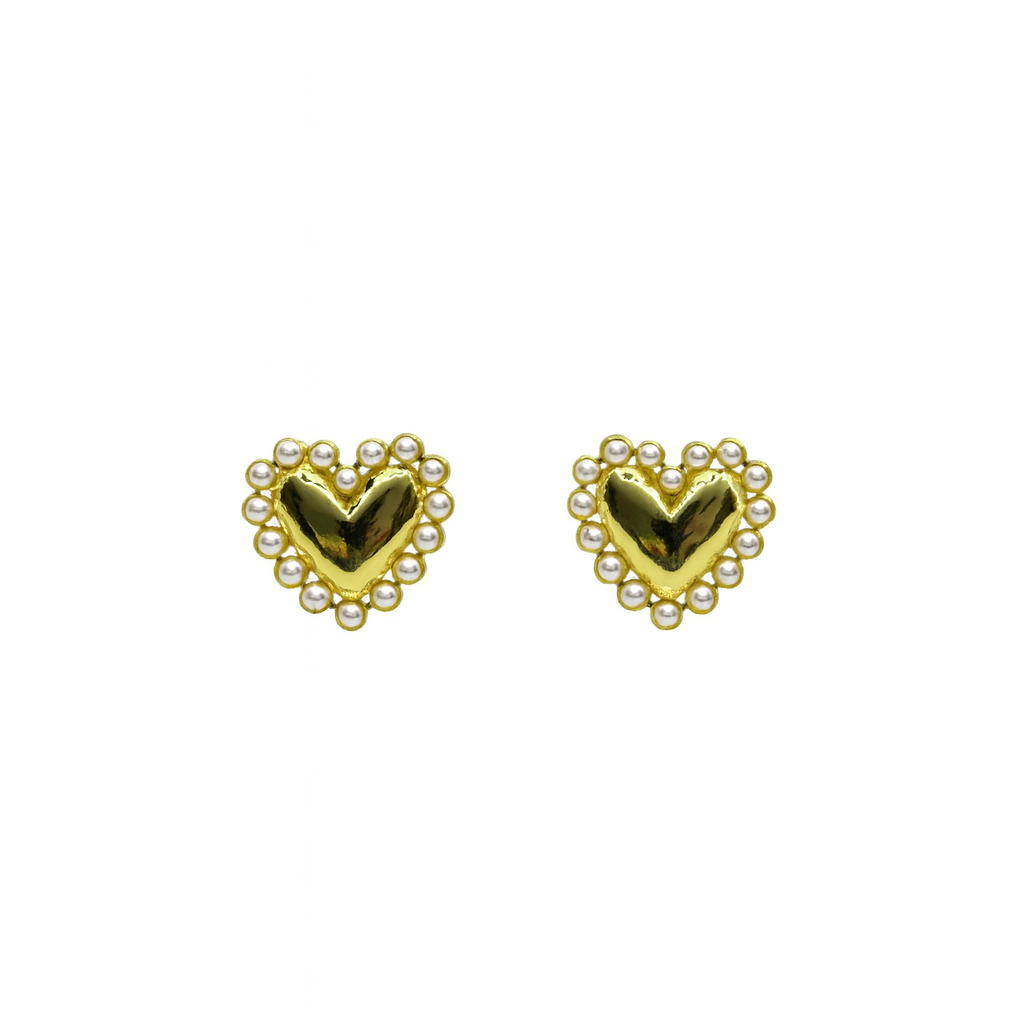Gold/pearls studs