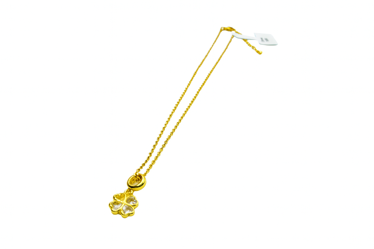 Golden clover pendant