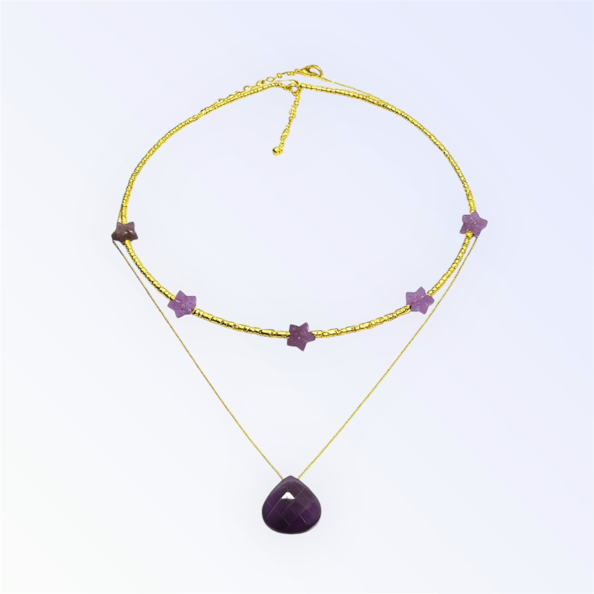 Lavander set stars/drop