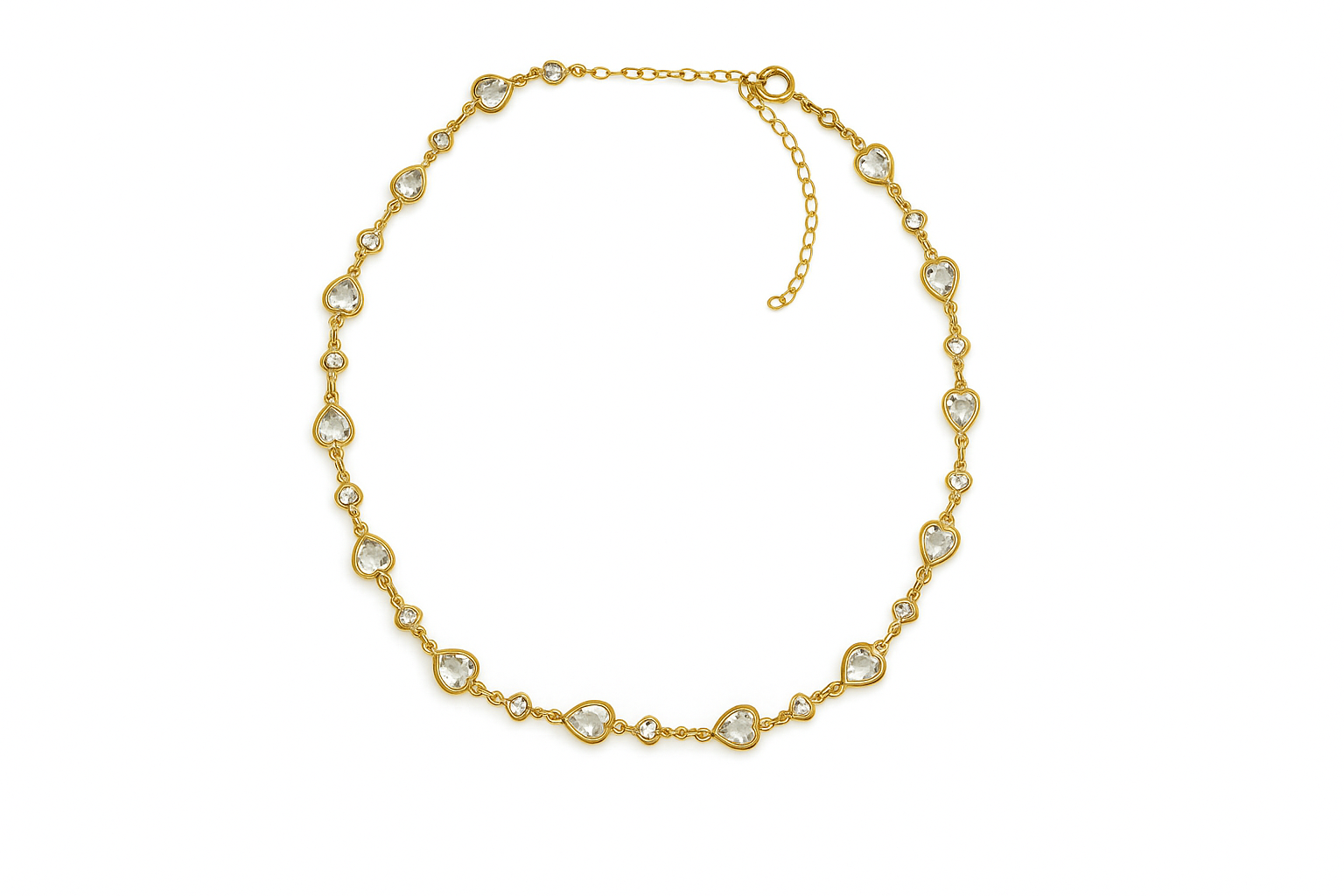 Chocker crystals heart
