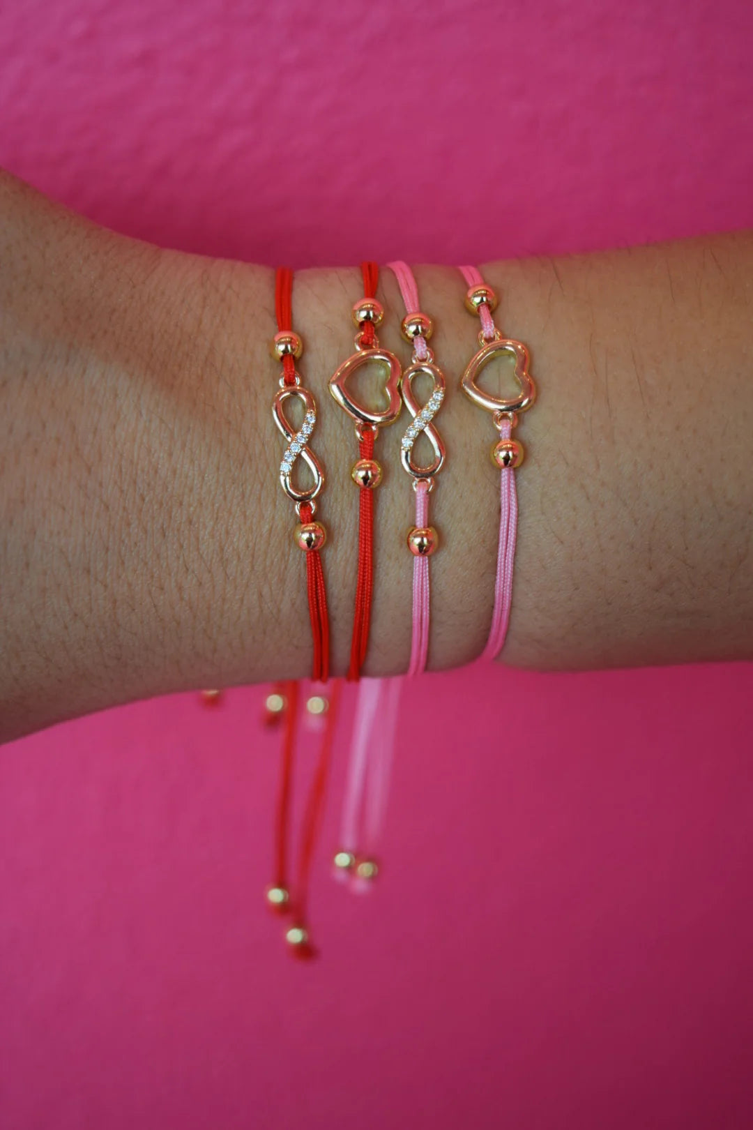 Infinito/ heart set bracelet
