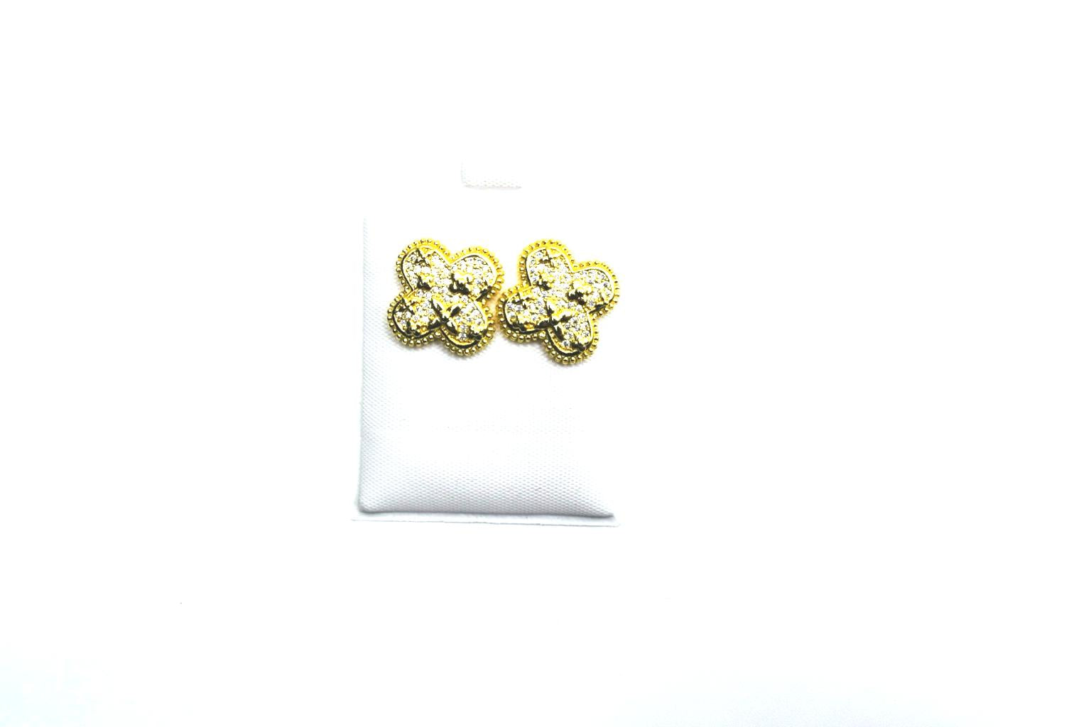 Gold with crystals
