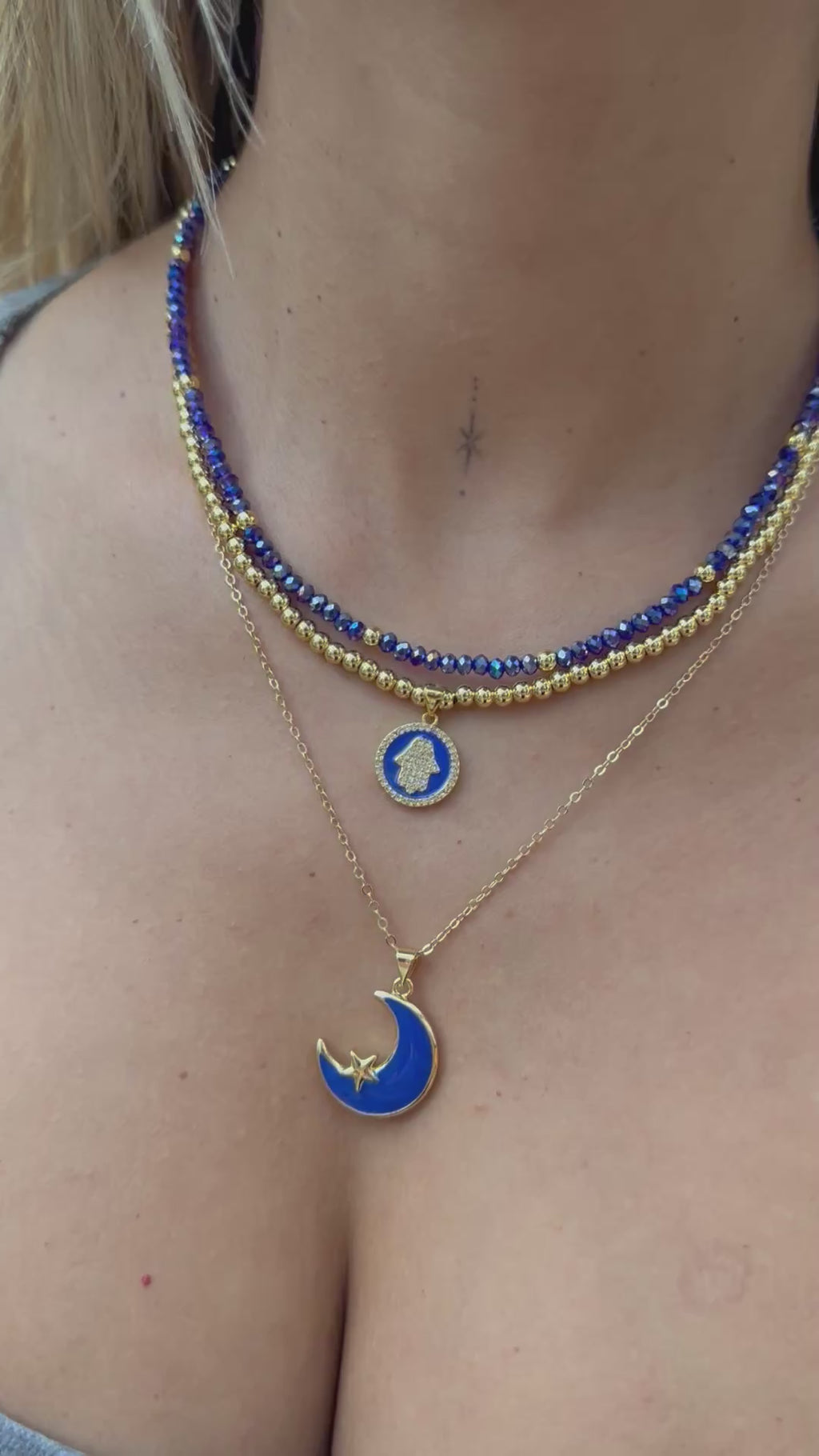 Set hamsa/moon